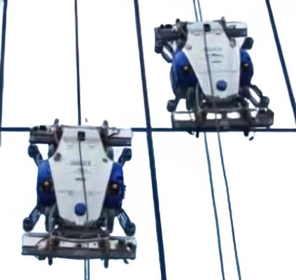Geen hoogtebeperking Automatische gevelreiniger