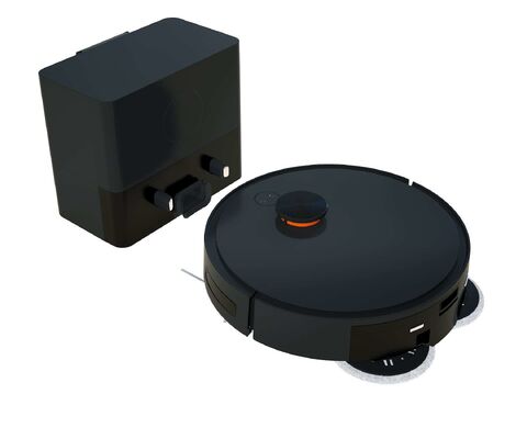 Robotstofzuiger met dweilfunctie voor diepe reiniging van vloeren met werkstation
