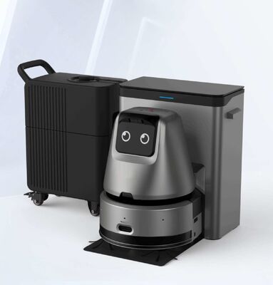 Commerciële robotvloerreiniger met ontladingswater van het basisstation